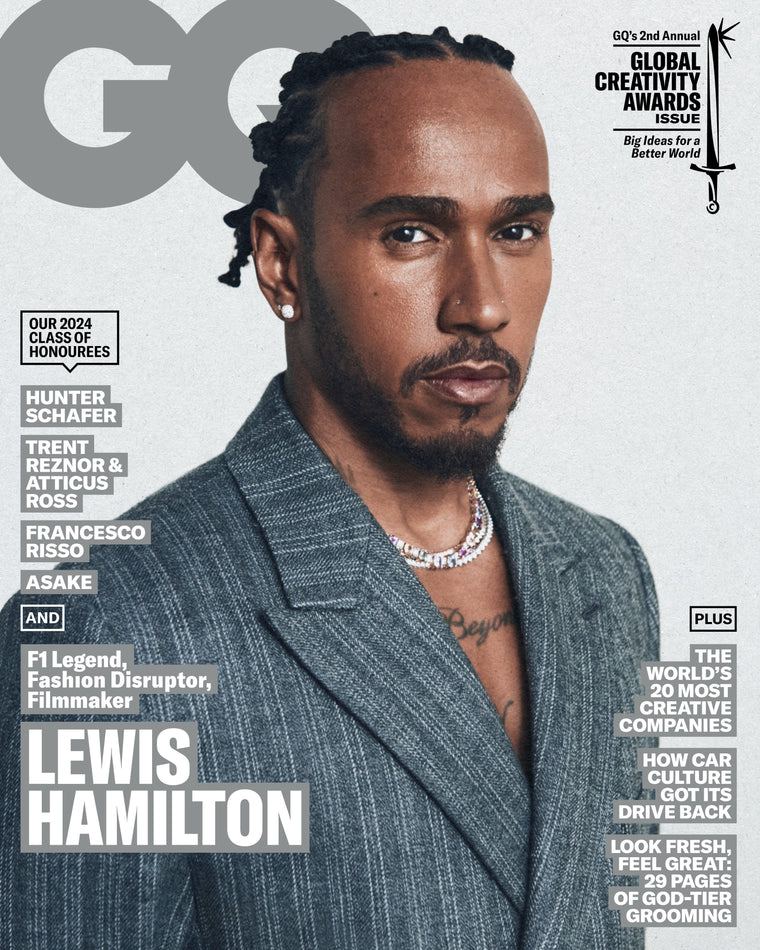 BRITISH GQ Magazine April/May 2024 Lewis Hamilton Cover
