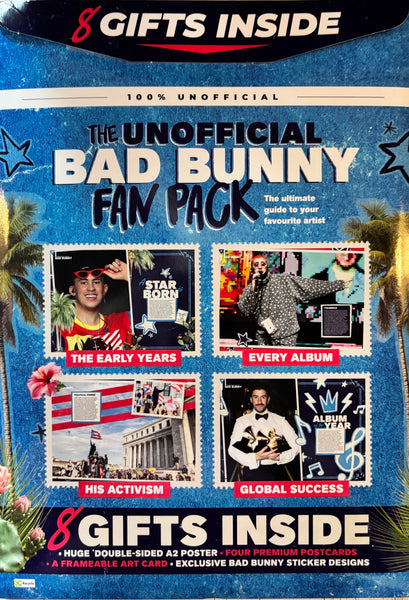 Bad Bunny Fan Pack Magazine With 8 Gifts - YourCelebrityMagazines