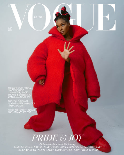 British Vogue Magazine (UK) July 2023 Janelle Monae Cover Ncuti