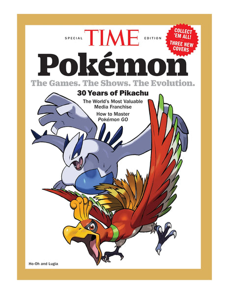 ​TIME ポケモン 30周年 特別号 ピカチュウ＆ルギア&レックウザ表紙 TIME Special Edition: Pokémon, 30 Years of Pikachu - Ho Oh and