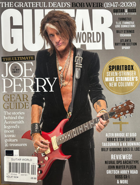 Guitar World Magazine Joe Perry Aerosmith 2026 Gear Guide Issue