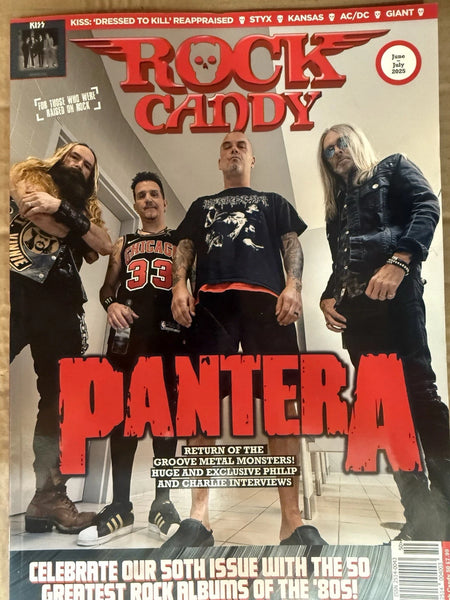 GLAM ROCK Oh yes we can love 5CD 稀少盤&本 ROCK CANDY #50 June-July 2025 Pantera, Kiss + 50 Greatest Rock