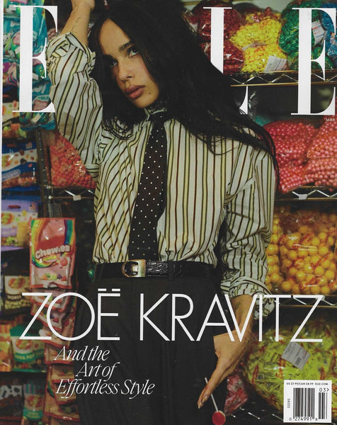 ELLE USA Magazine (March 2025) Zoe Kravitz - YourCelebrityMagazines