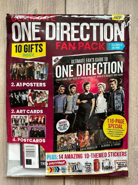 One Direction Fan Pack Magazine 10 Free Gifts Brand New Sealed One Direction Fan Pack Magazine 10 Free Gifts Brand New Sealed