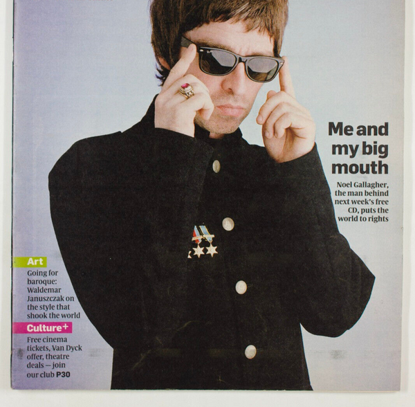 Noel Gallagher of Oasis RARE TIMES CULTURE MAGAZINE 2009