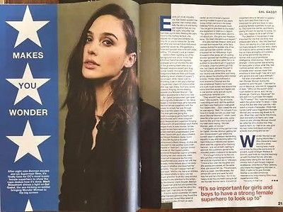 NME Magazine June 2017 Wonder Woman Gal Gadot Photo Cover Interview
