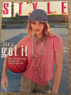 Lily-Rose Depp (Johnny) Photo Cover Interview Style UK magazine
