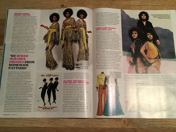 MARY WILSON (The Supremes) DIANA ROSS UK YOU MAGAZINE JULY 28th 2019