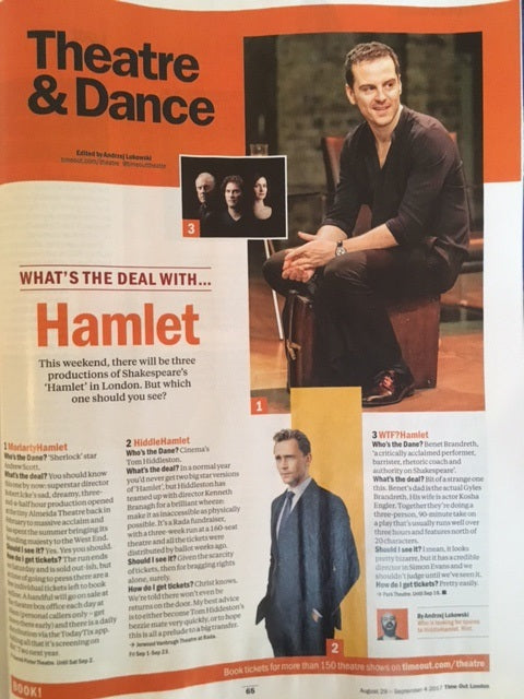 Time Out London Magazine 29 August 2017 Danielle Macdonald Josh O'Connor Alma Tom Hiddleston