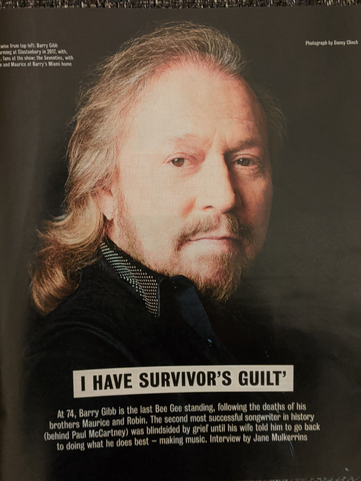 UK Times Magazine January 2021 BEE GEES Barry Gibb Interview