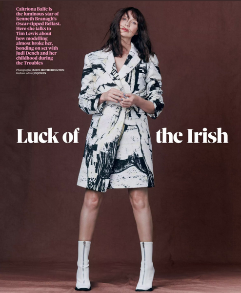 OBSERVER magazine 23 January 2022 Caitriona Balfe cover and interview