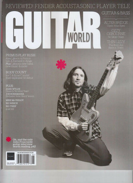 Guitar World June 2022 John Frusciante Red Hot Chilli Peppers Alex