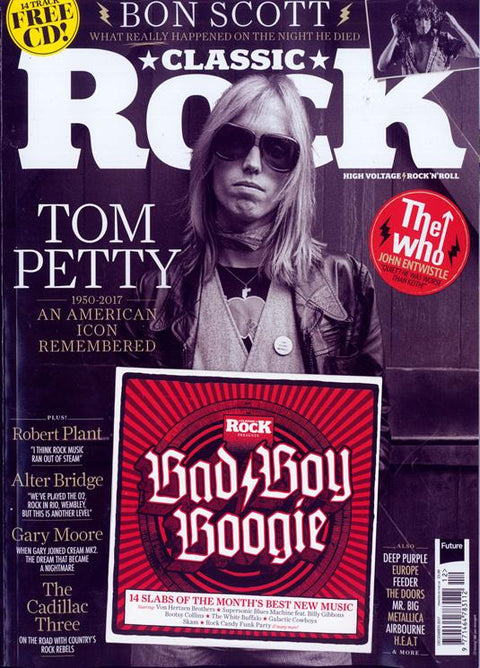 Tom Petty on the cover of Classic Rock Magazine