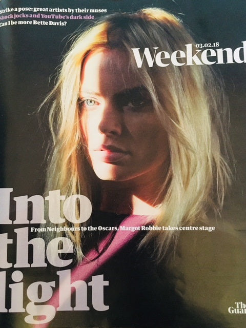 MARGOT ROBBIE on the cover of Guardian Weekend