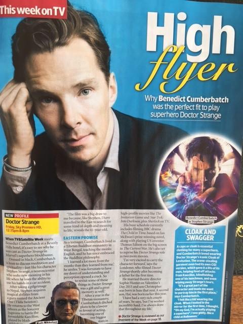 Benedict Cumberbatch interview on Dr Strange