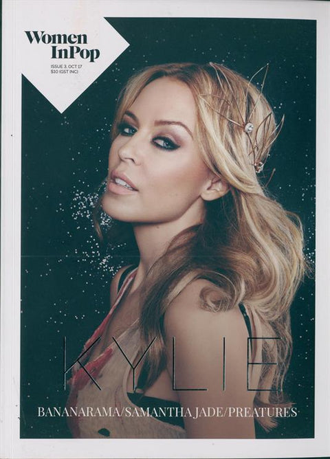 KYLIE GRACES THE COVER of woman in pop magazine