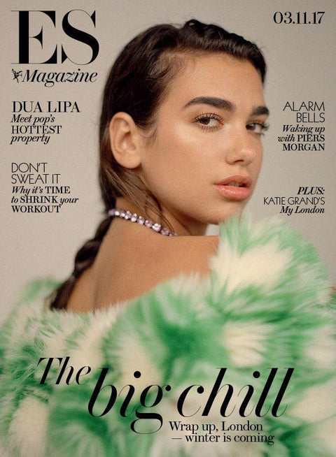 Dua Lipa on the cover of London ES Magazine