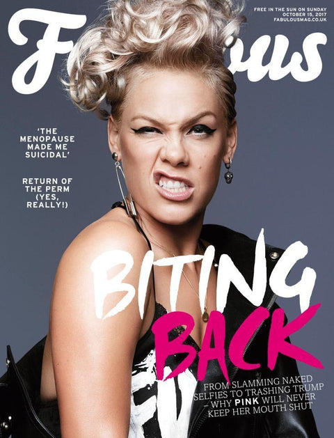 Alecia Beth Moore on the cover of Fabulous Magazine