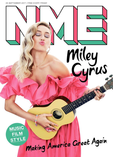 Miley Cyrus on the cover of NME Magazine
