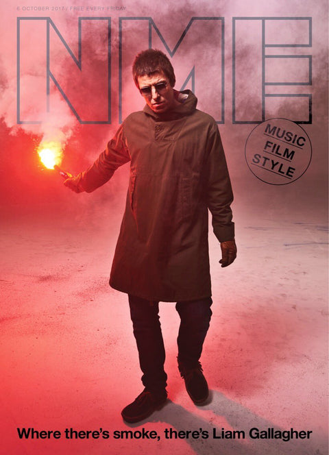 Liam Gallagher on the cover of NME Magazine