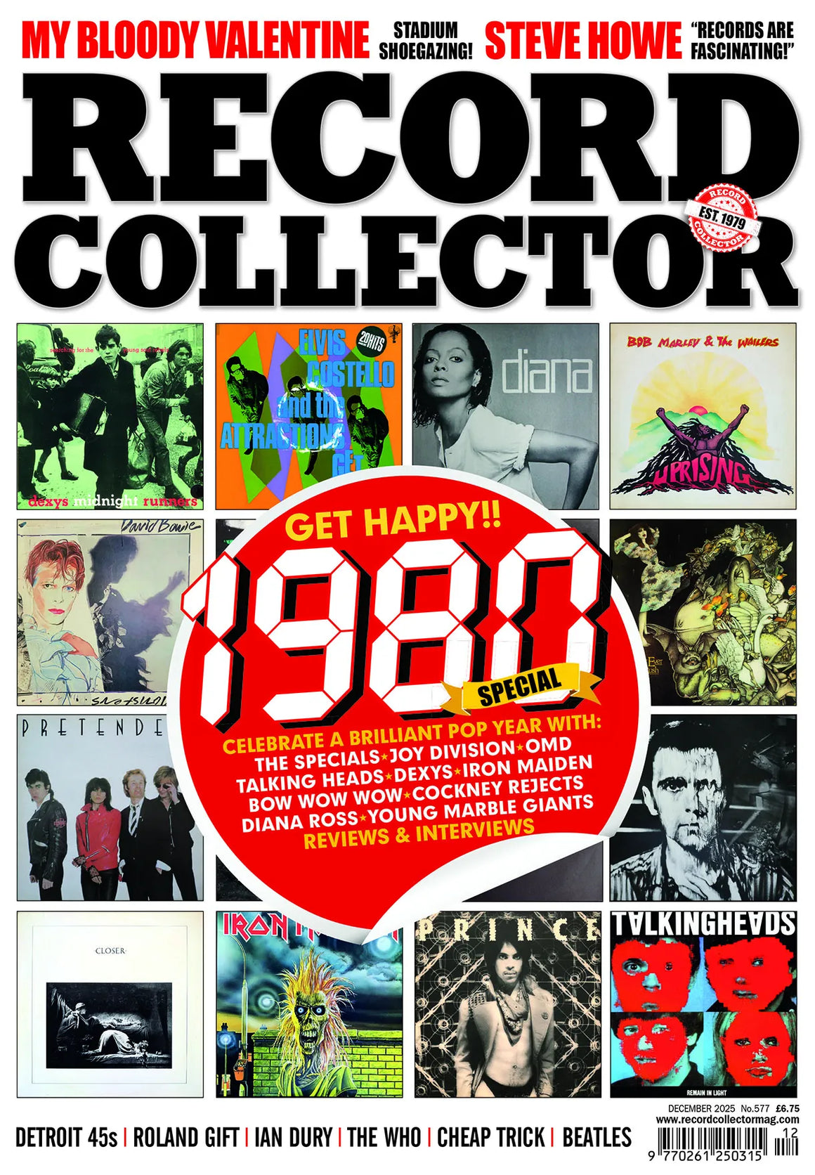 Record Collector Magazine #577 December 2025: 1980s special - Iron Maiden, Talking Heads, Joy Division