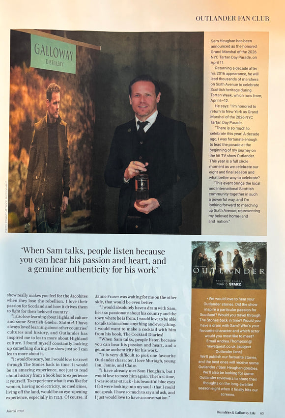 Dumfries & Galloway Life Magazine March 2026 Walk This Way - Sam Heughan Interview