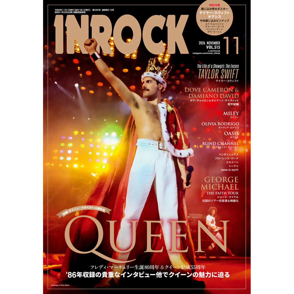 INROCK Magazine November 2026 Queen Freddie Mercury