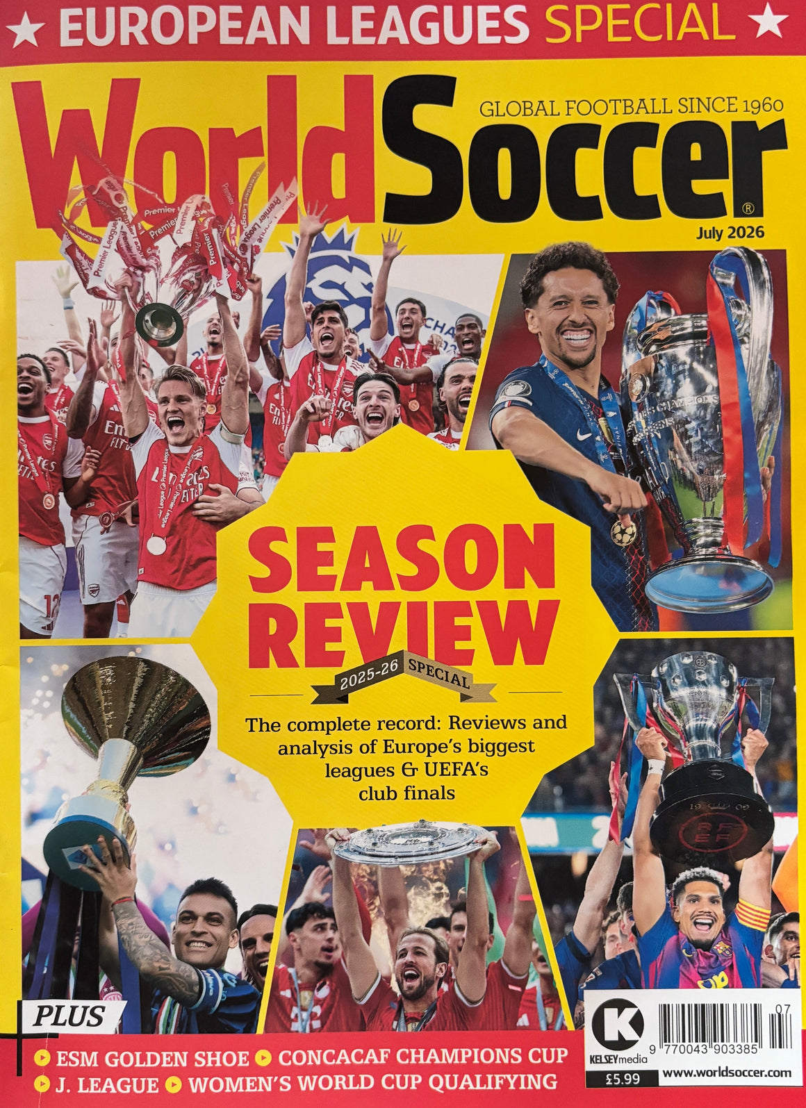 World Soccer Magazine July 2026 Season Review 2025/26 Special European Leagues