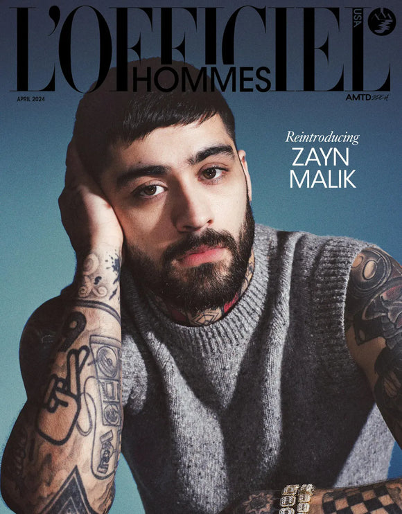 ZAYN MALIK - L'OFFICIEL HOMMES MAGAZINE - April 2024 (Shipped from the USA) Pre-Order