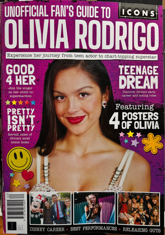 Icons Series magazine #62 2026 Fan's guide to Olivia Rodrigo + 4 Free Pull-out Posters