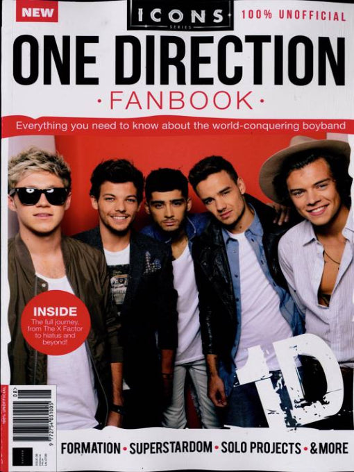 ICONS SERIES - ONE DIRECTION FANBOOK-ISSUE 8 HARRY STYLES LOUIS TOMLINSON