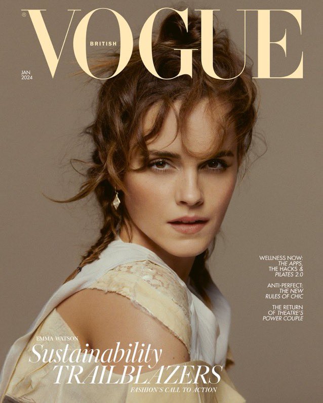 British Vogue magazine January 2024 Emma Watson