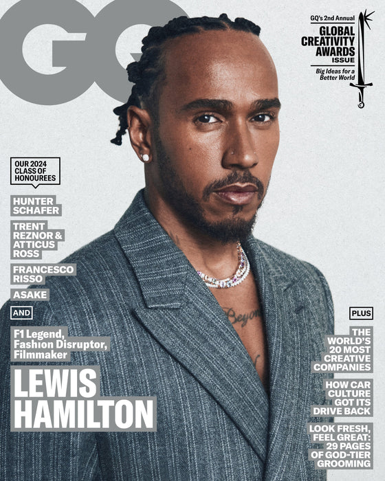 BRITISH GQ Magazine April/May 2024 Lewis Hamilton Cover