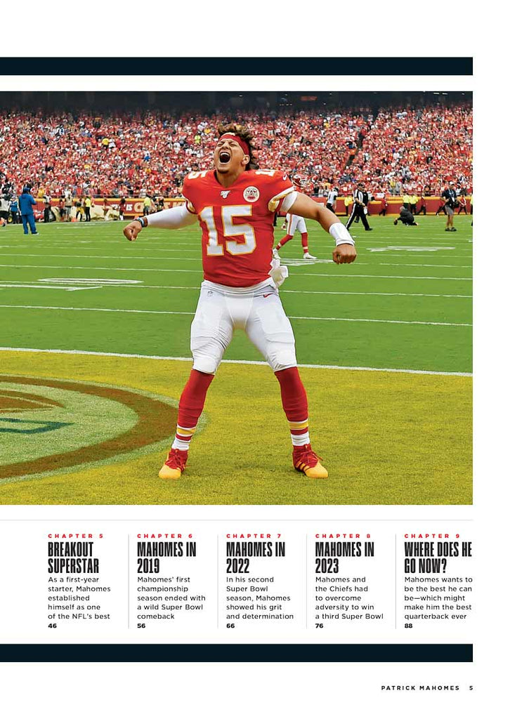 Patrick Mahomes KANSAS CITY CHIEFS MAGAZINE 2024 GAME CHANGER Centennial A360