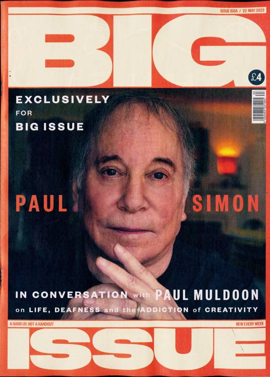 BIG ISSUE magazine May 2023 - PAUL SIMON COVER FEATURE