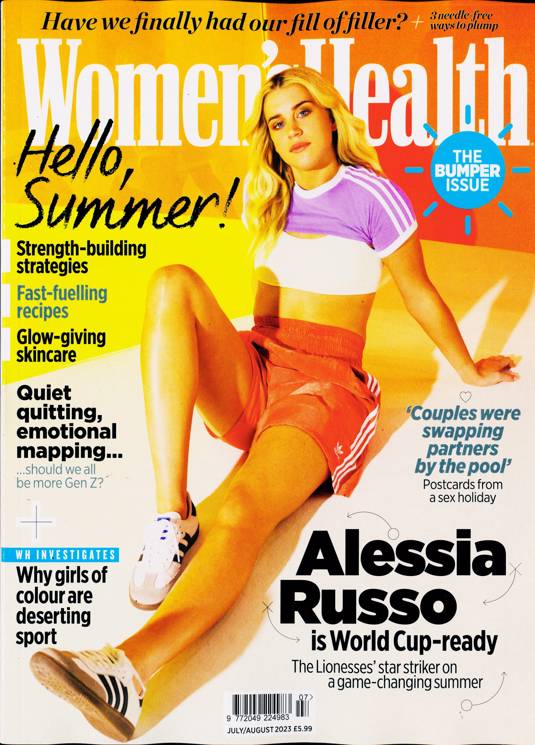 Women's Health magazine Jul/Aug 2023 Alessia Russo World Cup 2023 Lionesses