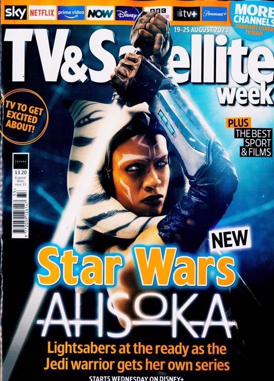 TV & Satellite magazine 19/08/2023 Star Wars Ahsoka Cover Feature