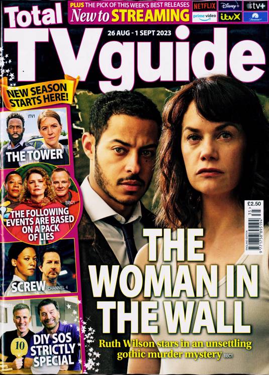Total TV Guide Magazine 26 Aug 2023 Ruth Wilson The Woman in the Wall