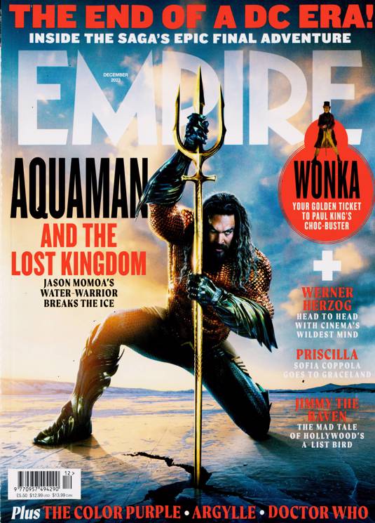Empire Magazine December 2023: AQUAMAN 2 THE LOST KINGDOM Jason Momoa