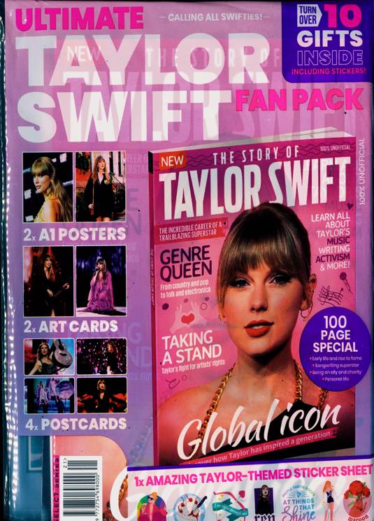 Taylor Swift Magazine 10 Gift Fan Pack, Posters, Cards, 100-Page Special December 2023
