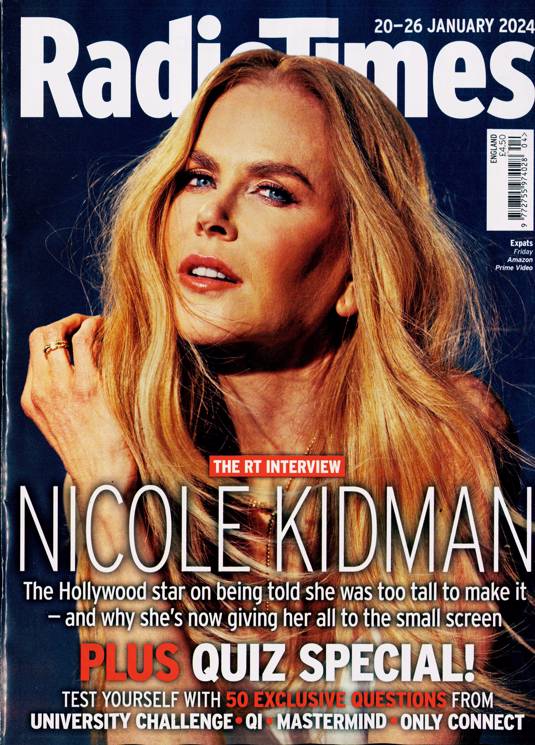 RADIO TIMES Mag 20/01/2024 Nicole Kidman Sophie Rundle Austin Butler