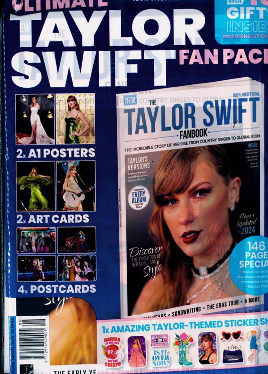 TAYLOR SWIFT UK ULTIMATE FAN PACK MAGAZINE SEALED NEW & EXTRAS April 2024