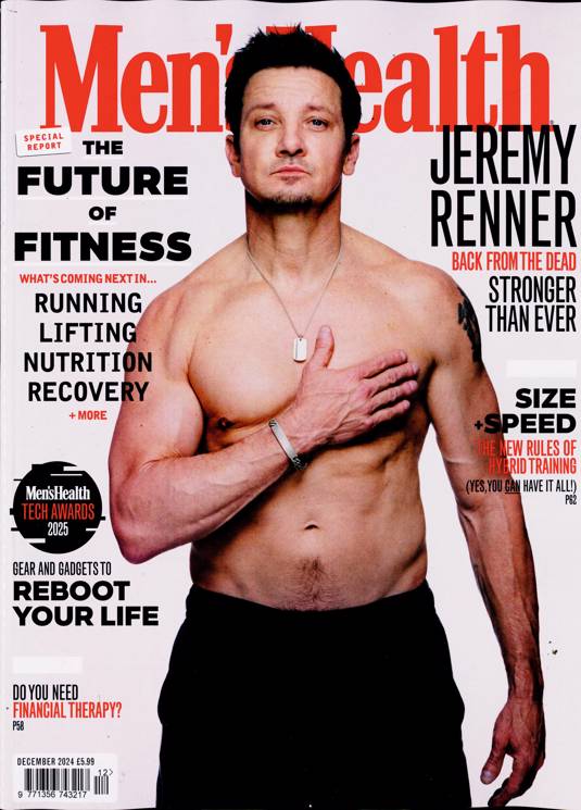 Men's Health magazine December 2024 Jeremy Renner - YourCelebrityMagazines