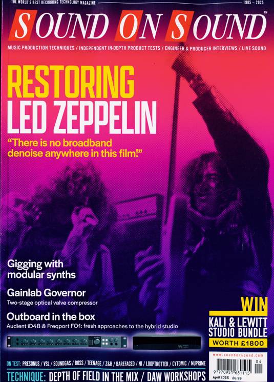 SOUND ON SOUND MAGAZINE APRIL 2025 Led Zeppelin