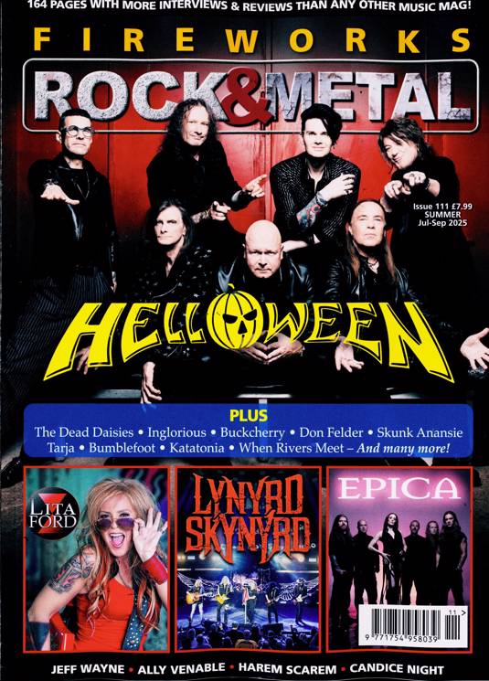 Fireworks magazine Summer 2025 Helloween Lynrd Skynrd