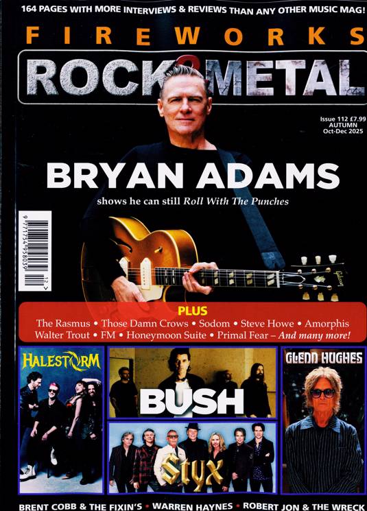 Fireworks magazine Autumn 2025 Bryan Adams