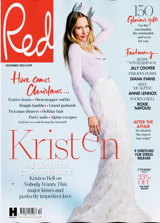 Red Magazine (UK) - December 2025 - Kristen Bell - Here Comes Christmas