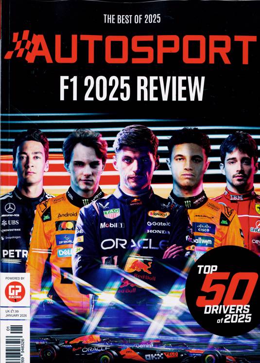 Autosport magazine Jan 2026 F1 Review The Best of 2025 Lando Norris Max Verstappen