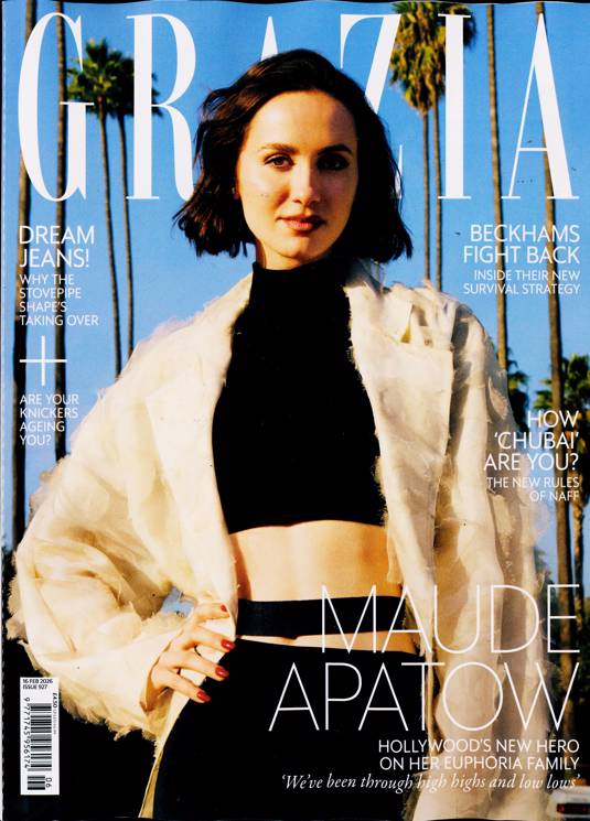 Grazia Magazine UK February 2026: Maude Apatow