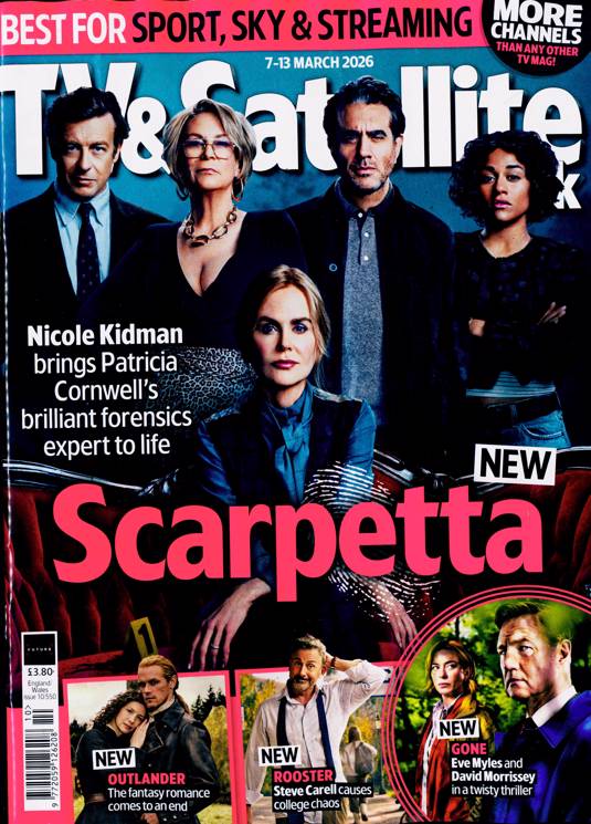 TV & SATELLITE mag 7th March 2026 Outlander Sam Heughan Caitriona Balfe